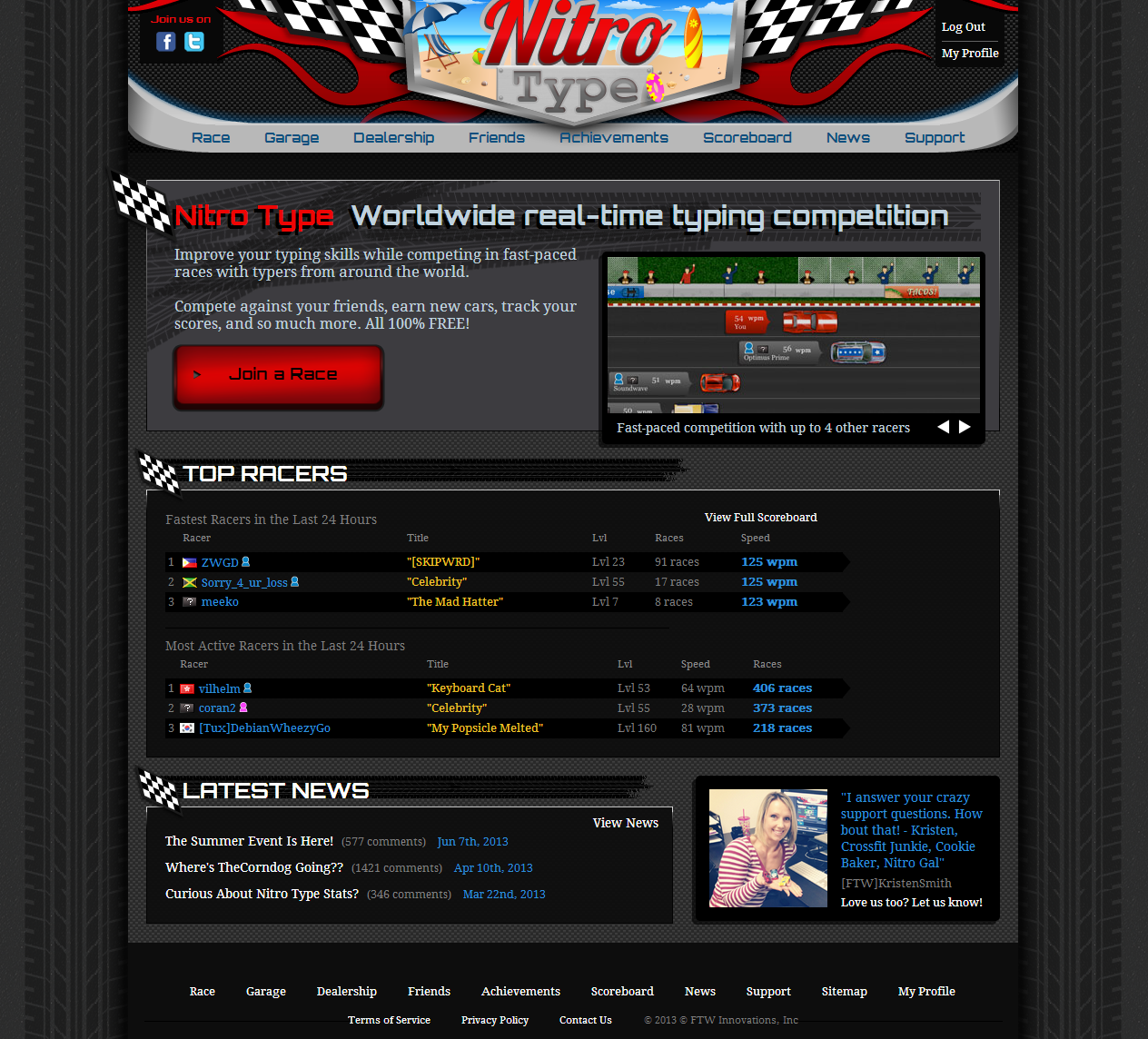 nitro type car codes